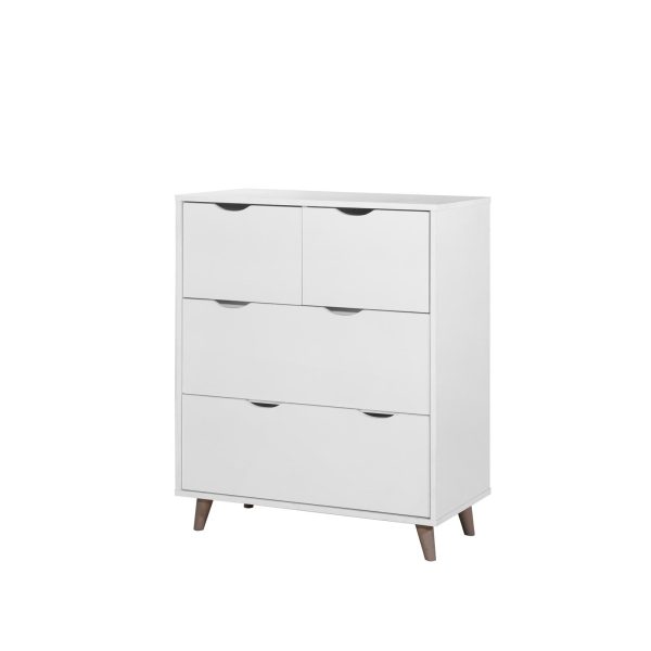 Pulford 4 Drawer Chest in White - Image 5