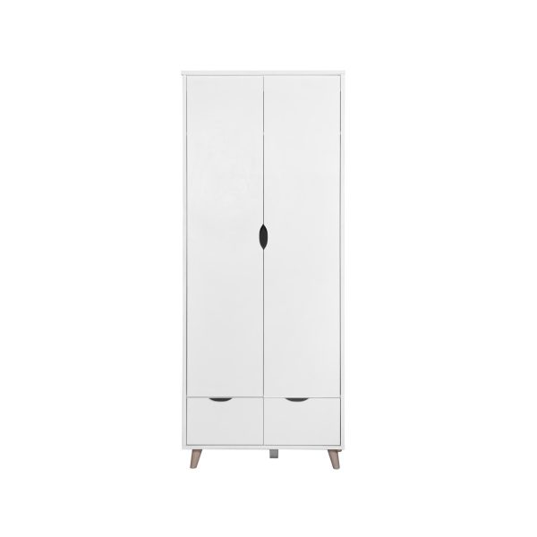 Pulford 2 Door Wardrobe with 2 Drawers in White - Image 5