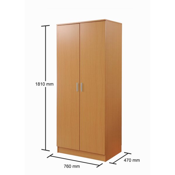 Rio Costa 2 Door Wardrobe in Beech - Image 5