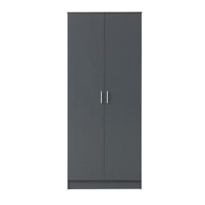 Rio Costa 2 Door Wardrobe in Dark Grey