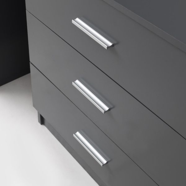 Rio Costa 3 Drawer Chest in Dark Grey - Image 3