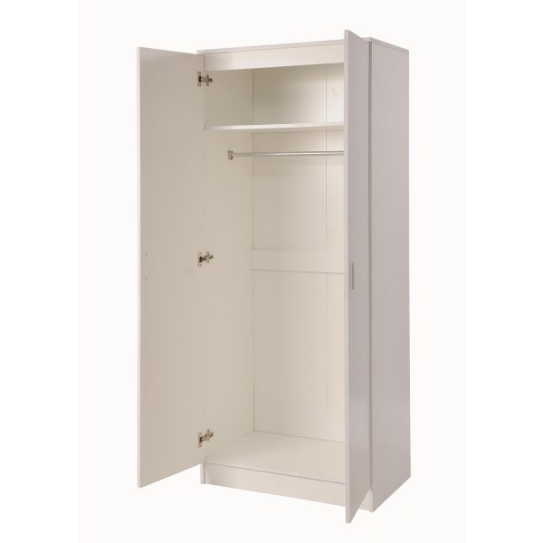 Rio Costa 2 Door Wardrobe in White - Image 2