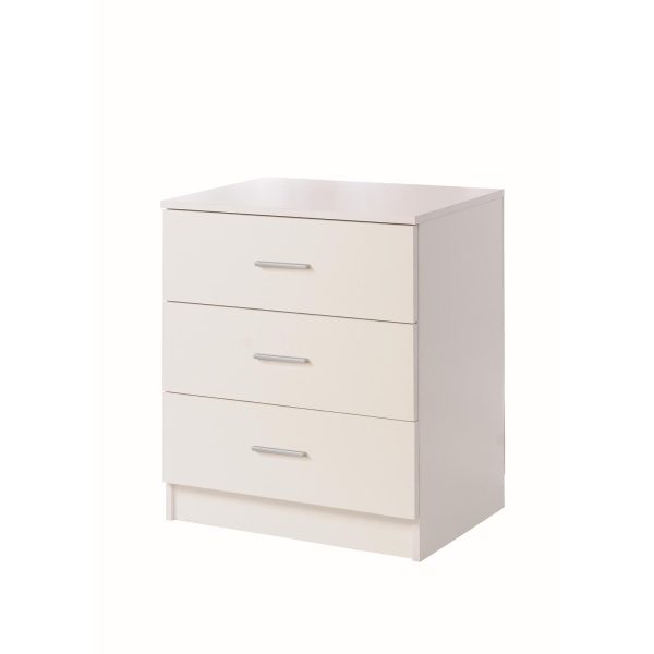 Rio Costa 3 Piece Bedroom Set 3 Drawer in White - Image 6