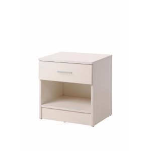 Rio Costa Nightstand with 1 Drawer in White