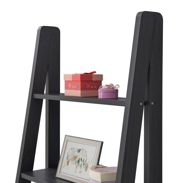 Riva Ladder Bookcase in Black - Image 2