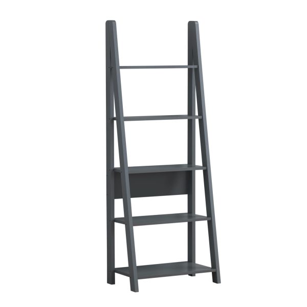 Riva Ladder Bookcase in Dark Grey - Image 2