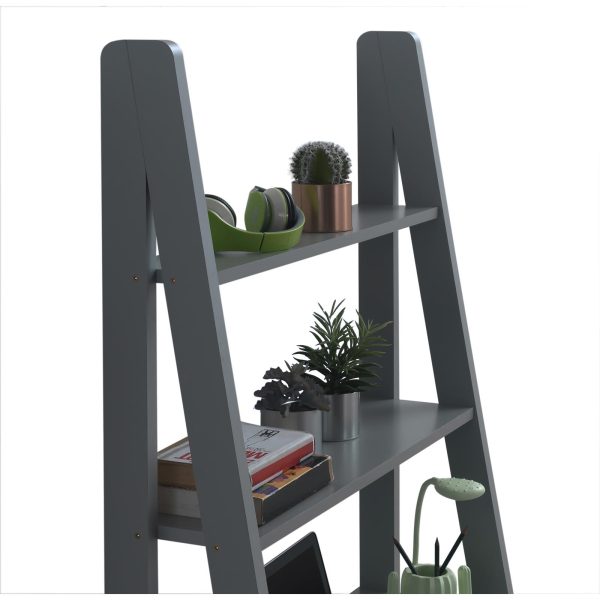 Riva Ladder Desk in Dark Grey - Image 5