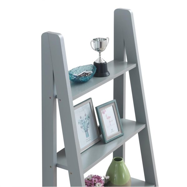 Riva Ladder Bookcase in Grey - Image 3