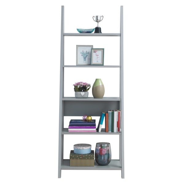 Riva Ladder Bookcase in Grey - Image 4