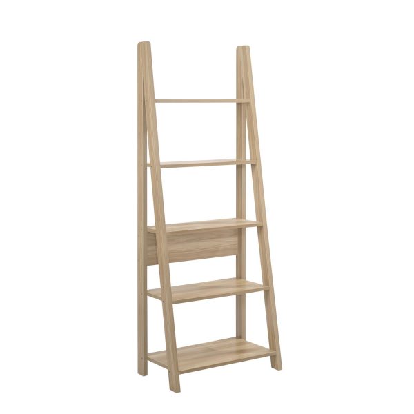 Riva Ladder Bookcase in Oak - Image 2