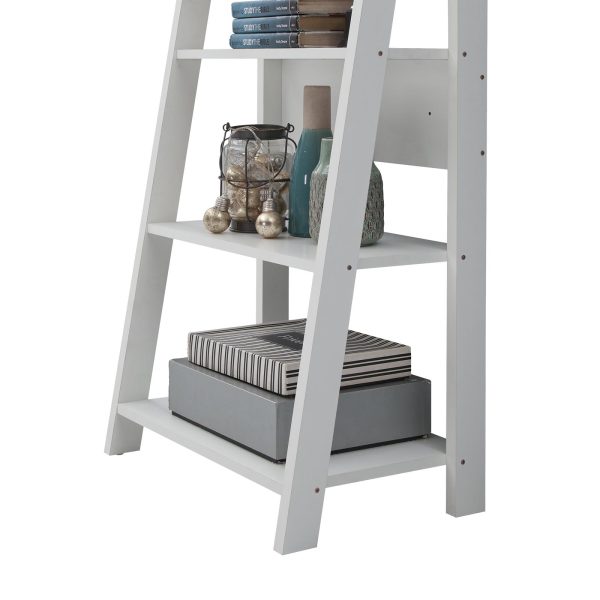 Riva Ladder Bookcase in White - Image 2