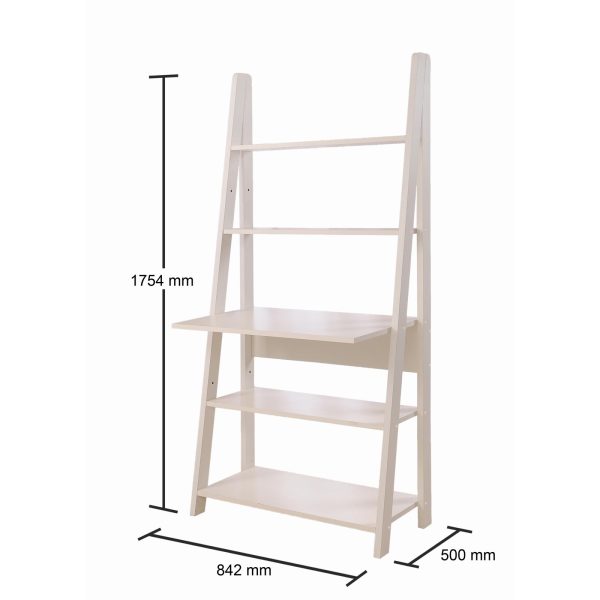 Riva Tall Ladder Desk in White - Image 3