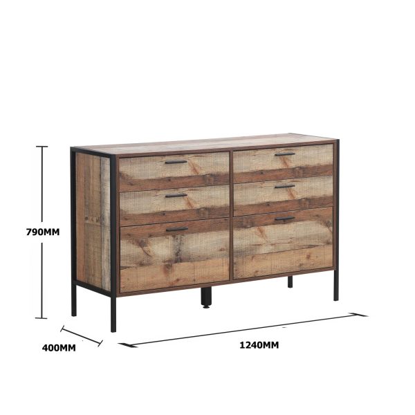 Stretton 6 Drawer chest - Image 8