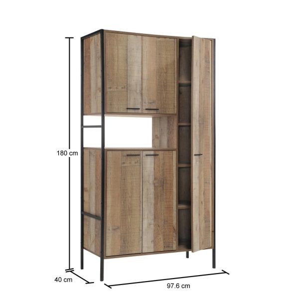 Stretton Kitchen cabinet with 5 doors - Image 7