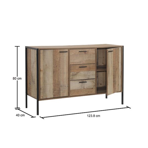 Stretton 2 Door 3 Drawer Sideboard - Image 6