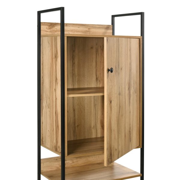 Zahra 3 Piece Bedroom Furniture Set Open Wardrobes in Zahra Oak - Image 12