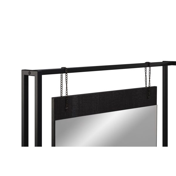 Zahra Dressing table with mirror in Black - Image 3