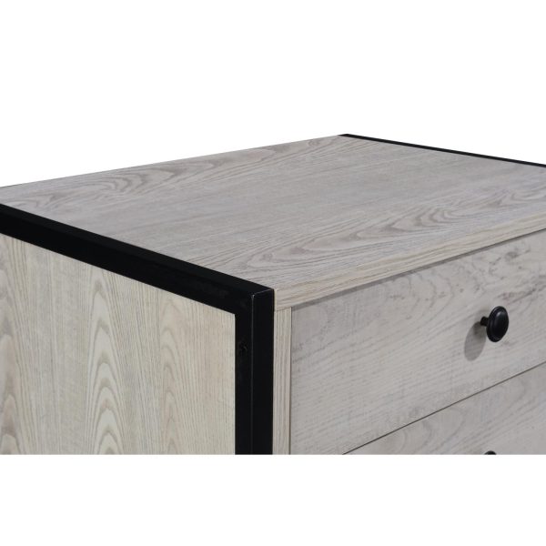 Zahra Nightstand with 3 Drawers in Ash Oak - Image 6