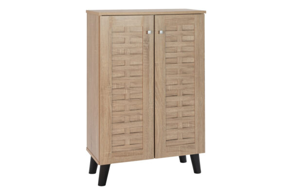 Essentials 2 Door Shoe Cabinet in Sonoma Oak - Image 3